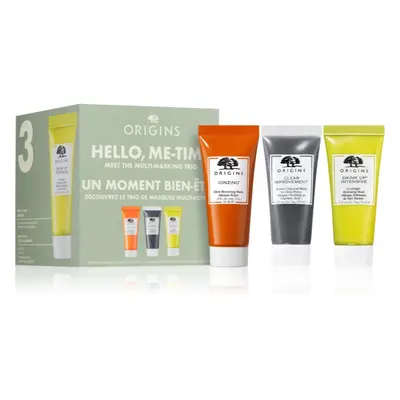 Origins Hello, Me-time Multi Masking Trio dárková sada na obličej 3x15 ml