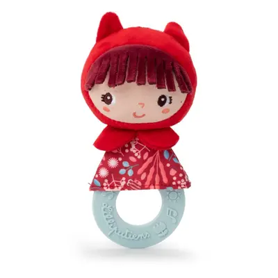 Lilliputiens Teething Rattle Little Red Riding Hood kousátko 3 m+ 1 ks