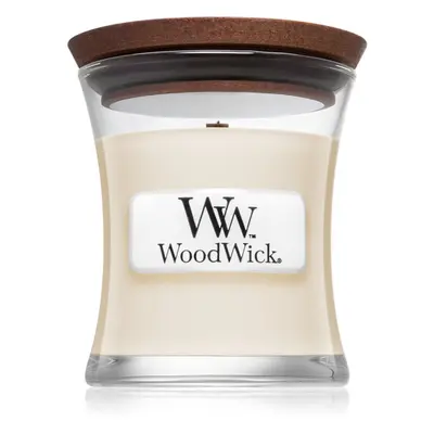 Woodwick White Tea & Jasmine vonná svíčka s dřevěným knotem 85 g