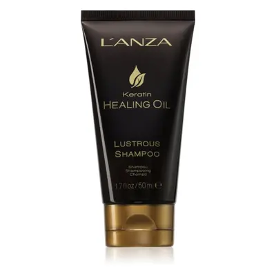 L'anza Keratin Healing Oil Lustrous Shampoo revitalizační šampon pro poškozené vlasy 50 ml