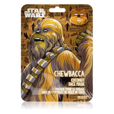 Mad Beauty Star Wars Chewbacca hydratační plátýnková maska s kokosovým olejem 25 ml