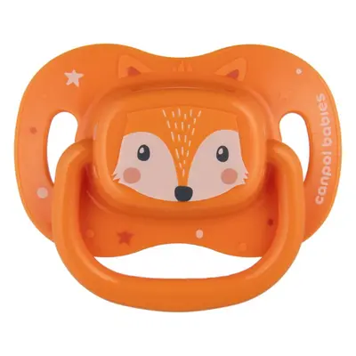 Canpol babies Cute Animals Soother 6-18m dudlík Orange 1 ks