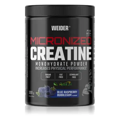 Weider Micronized Creatine podpora sportovního výkonu a regenerace příchuť Blue Raspberry Bubble