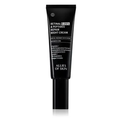 Allies of Skin 0.05% Retinal & Peptides revitalizační noční krém 48 ml