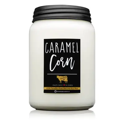 Milkhouse Candle Co. Farmhouse Caramel Corn vonná svíčka Mason Jar 737 g