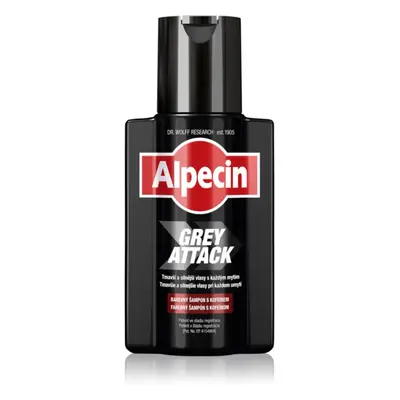 Alpecin Grey Attack kofeinový šampon proti šedivění vlasů pro muže 200 ml