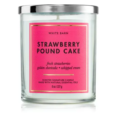 Bath & Body Works Strawberry Pound Cake vonná svíčka 227 g