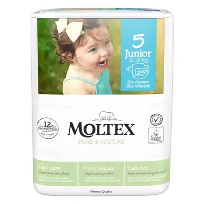 Moltex Pure & Nature Junior Size 5 jednorázové EKO pleny 11-16 kg 25 ks