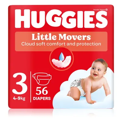 Huggies Little Movers Ultra Comfort jednorázové pleny Jumbo 4 - 9 kg 56 kg