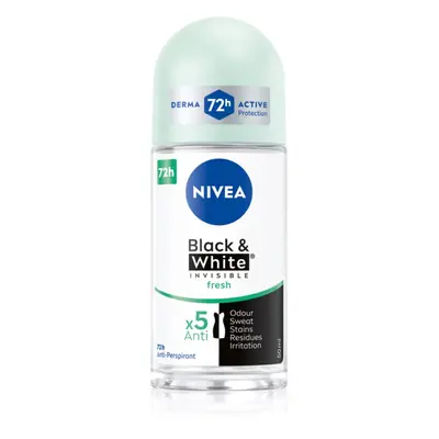 NIVEA Black & White Invisible Fresh antiperspirant proti bílým a žlutým skvrnám 50 ml