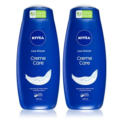 NIVEA Creme Care krémový sprchový gel výhodné balení 2 x 500 ml