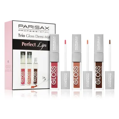 Parisax Perfect Lips Trio sada lesků na rty Demi-Mat