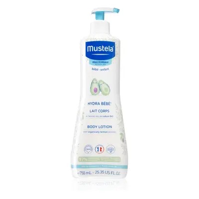 Mustela Bébé Hydra Bébé hydratační tělové mléko pro dětskou pokožku 750 ml