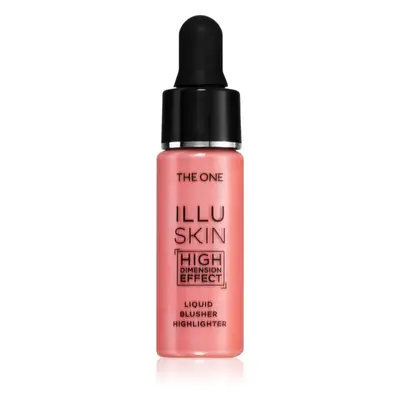 Oriflame The One IlluSkin rozjasňující tvářenka 2 v 1 odstín Soft Pink 15 ml