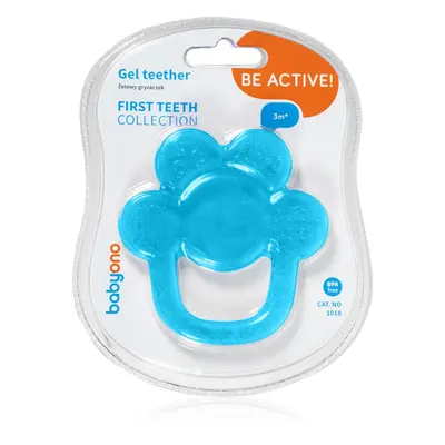 BabyOno Be Active Gel Teether kousátko Flower Blue 1 ks