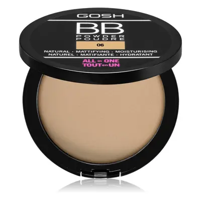 Gosh BB matující pudr odstín 06 Warm Beige 6.5 g