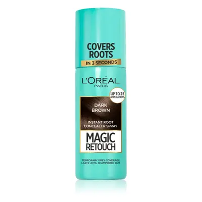 L’Oréal Paris Magic Retouch sprej pro okamžité zakrytí odrostů odstín Dark Brown 75 ml