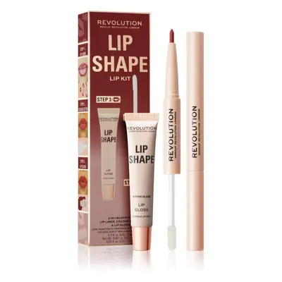 Makeup Revolution Lip Shape Kit sada na rty odstín Warm Nude 1 ks