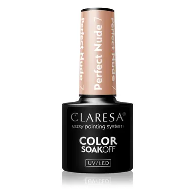 Claresa SoakOff UV/LED Color Perfect Nude gelový lak na nehty odstín 7 5 g