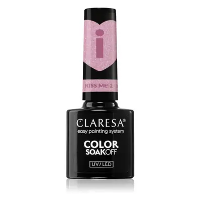 Claresa SoakOff UV/LED Color Kiss Me gelový lak na nehty odstín 2 5 g