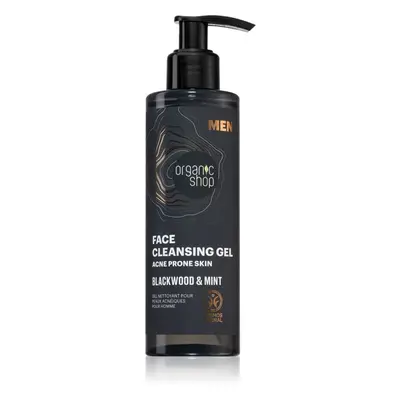 Organic Shop Men Blackwood & Mint čisticí gel pro muže 200 ml