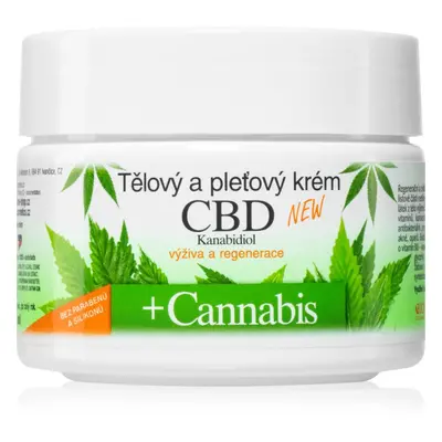 Bione Cosmetics Cannabis CBD výživný krém na obličej a tělo s CBD 260 ml