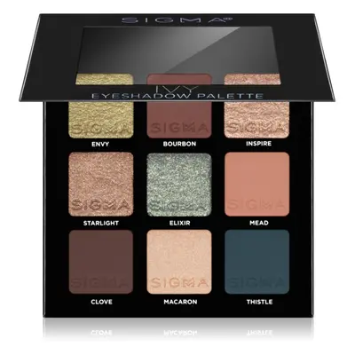 Sigma Beauty Eyeshadow Palette Ivy paleta očních stínů 9 g