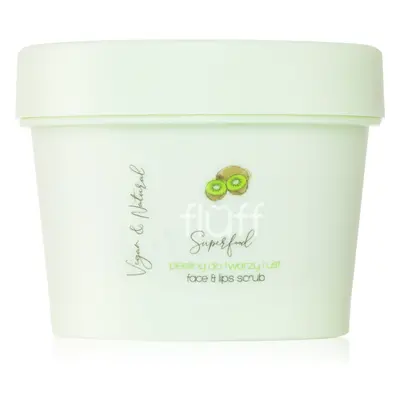 Fluff Superfood vyhlazující peeling na rty a tváře Kiwi 80 g