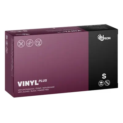 Espeon Vinyl Plus vinylové nepudrované rukavice velikost S 100 ks