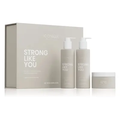 ICONIQUE Professional STRONG LIKE YOU Repair & Strengthening Set: Shampoo 250 ml, conditioner 25