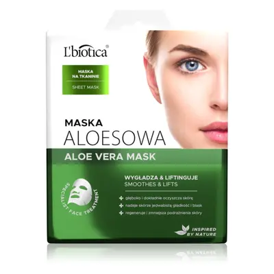 L’biotica Masks Aloe Vera plátýnková maska s regeneračním účinkem 23 ml