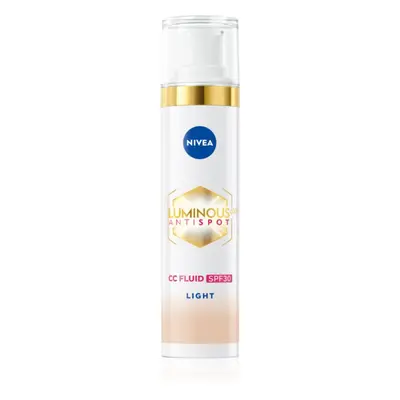 NIVEA Luminous 630 Anti Spot rozjasňující CC krém SPF 30 odstín Light 40 ml