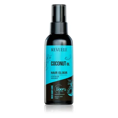 Revuele Coconut Oil Hair Elixir bezoplachový elixír pro tepelnou úpravu vlasů 120 ml