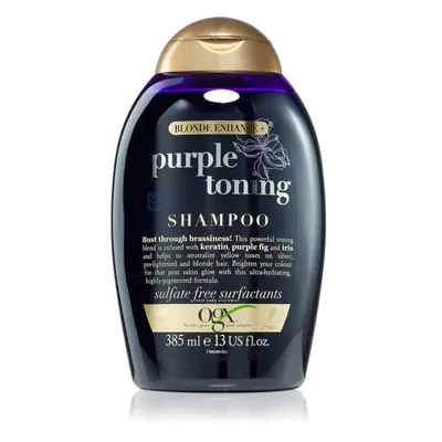 OGX Blonde Enhance+ Purple Toning fialový šampon neutralizující žluté tóny 385 ml