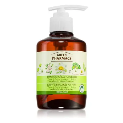 Green Pharmacy Green Tea Face Wash jemný čisticí gel pro mastnou a smíšenou pleť 270 ml