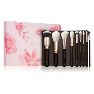 ZOEVA The Complete Brush Set Rose Golden Edition sada štětců s taštičkou