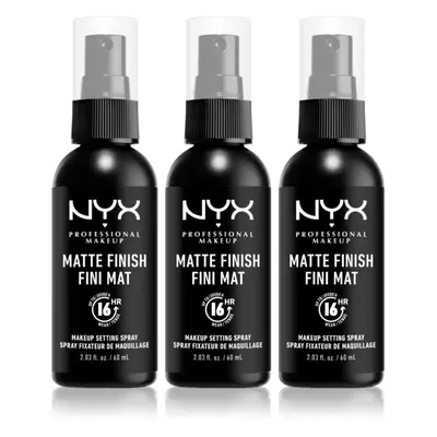 NYX Professional Makeup Makeup Setting Spray Matte fixační sprej 3x60 ml