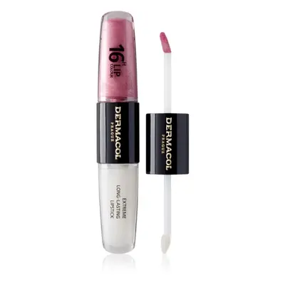 Dermacol 16H Lip Colour dlouhotrvající rtěnka a lesk na rty odstín 11 Soft Heart 2x4 ml