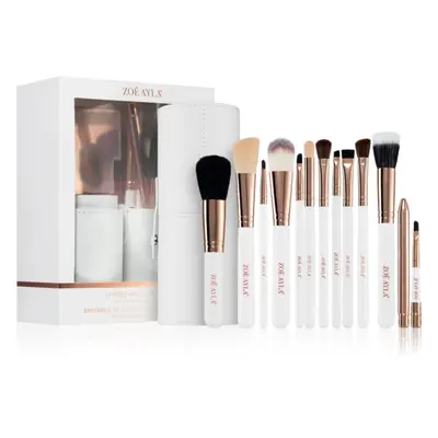 Zoë Ayla Makeup Brush Set 12 Piece sada štětců s pouzdrem