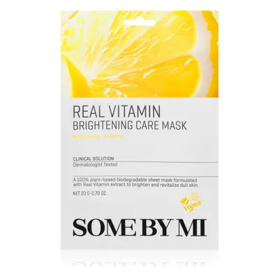 Some By Mi Clinical Solution Vitamin Brightening Care Mask rozjasňující plátýnková maska s antio