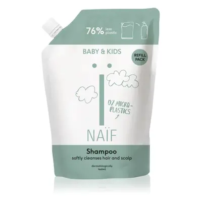 Naif Baby & Kids Shampoo výživný šampon pro děti od narození náhradní náplň 500 ml