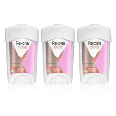 Rexona Maximum Protection Confidence krémový antiperspirant pro redukci pocení výhodné balení