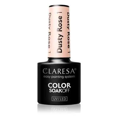 Claresa SoakOff UV/LED Color Dusty Rose gelový lak na nehty odstín 1 5 g