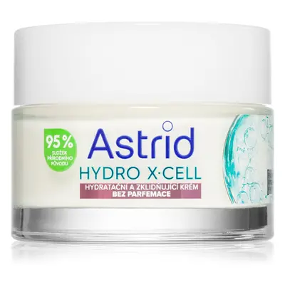 Astrid Hydro X-Cell hydratační a zklidňující krém pro citlivou pleť bez parfemace 50 ml