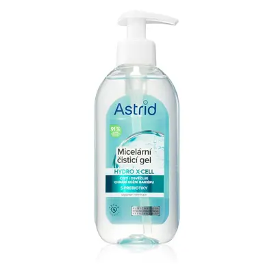 Astrid Hydro X-Cell čisticí micelární gel pro všechny typy pleti 200 ml