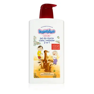 Bambino Kids Bolek and Lolek 2 in 1 šampon a sprchový gel 2 v 1 pro děti Meerkats 1000 ml