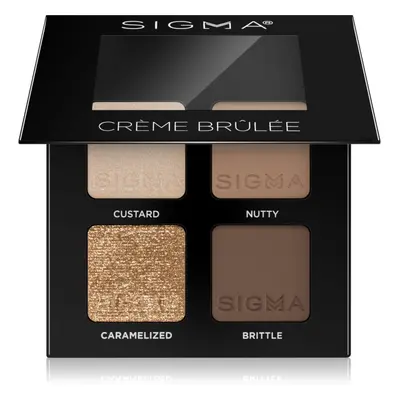 Sigma Beauty Quad paletka očních stínů odstín Crème Brûlée 4 g