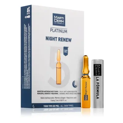 MartiDerm Platinum Night Renew intenzivní sérum pro podporu tvorby kolagenu 5x2 ml