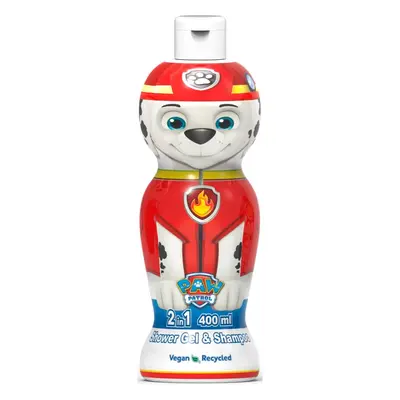 Nickelodeon Paw Patrol Shower Gel & Shampoo sprchový gel a šampon 2 v 1 pro děti Marshall 400 ml