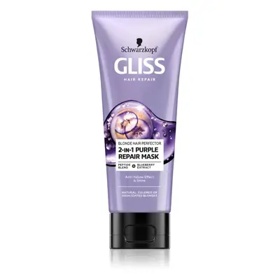 Schwarzkopf Gliss Blonde Hair Perfector regenerační maska na vlasy pro zesvětlené nebo melírovan